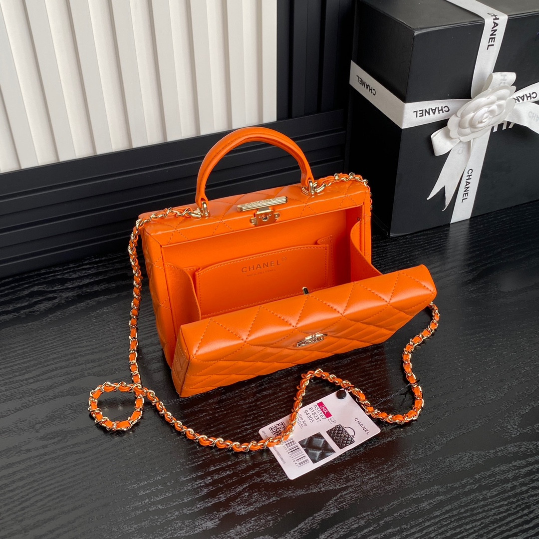 Ch**el Small Box Bag 12.5x18x6.5cm