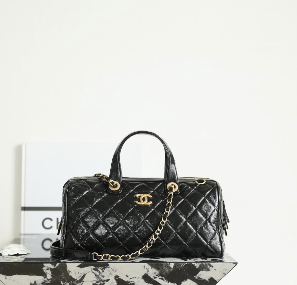 Ch**el Large Bowling Bag AS5579 17x31x13cm