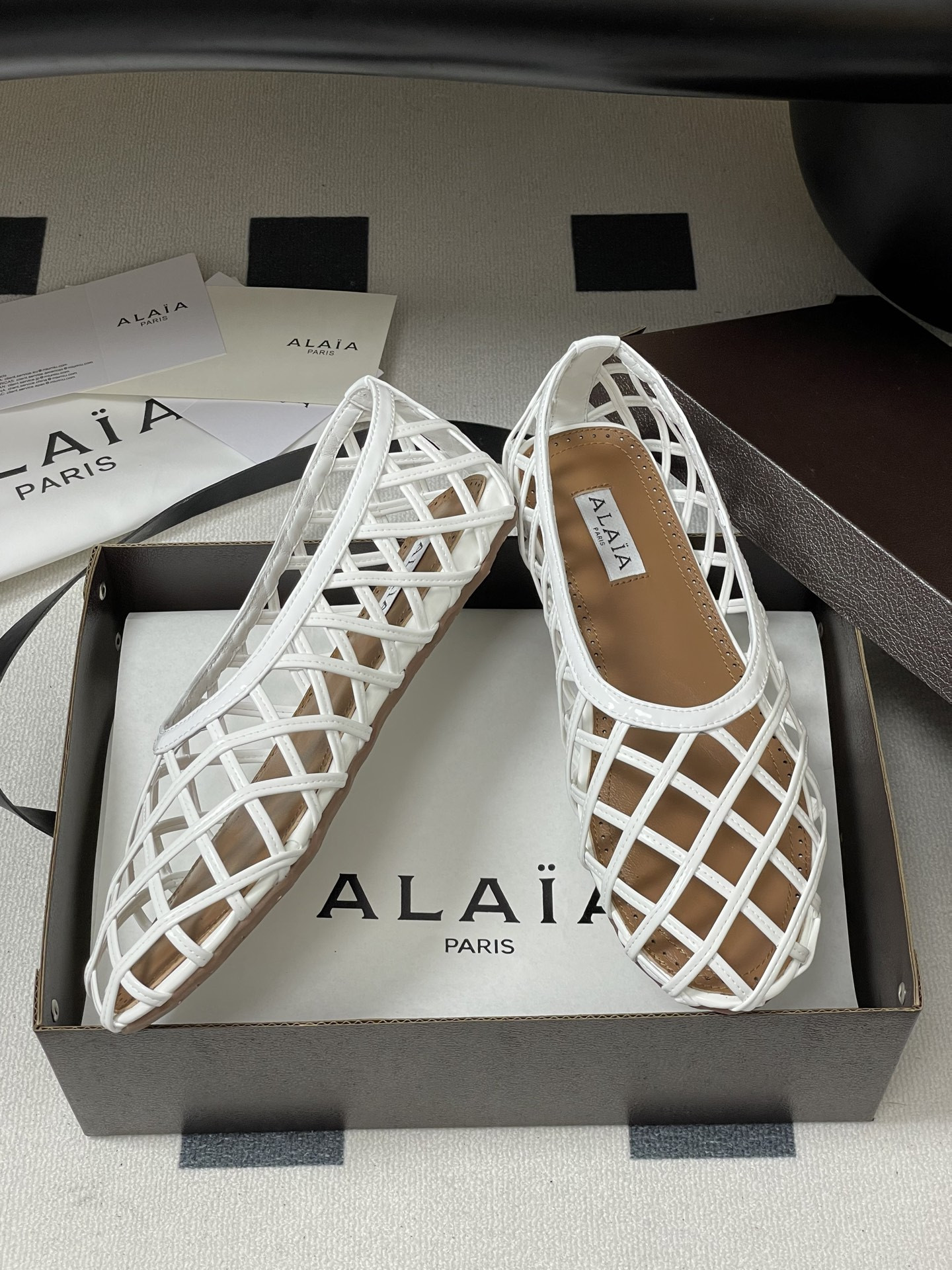 ua alaïa cage ballet flats(cusT0mized size 7-10 days production time)