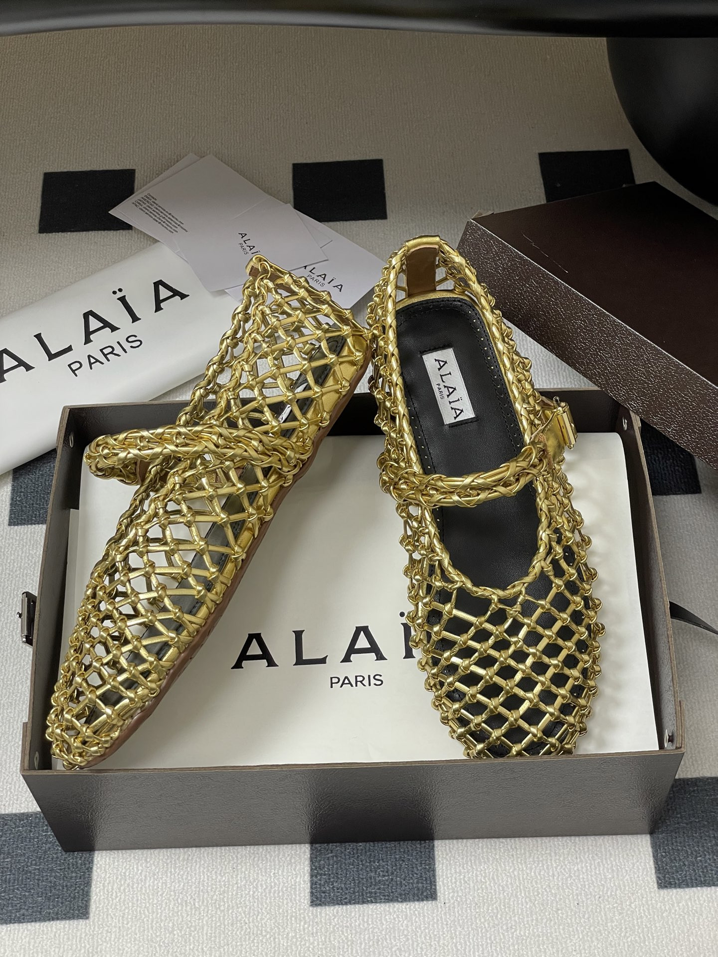ua alaïa braided ballet flats(cusT0mized size 7-10 days production time)