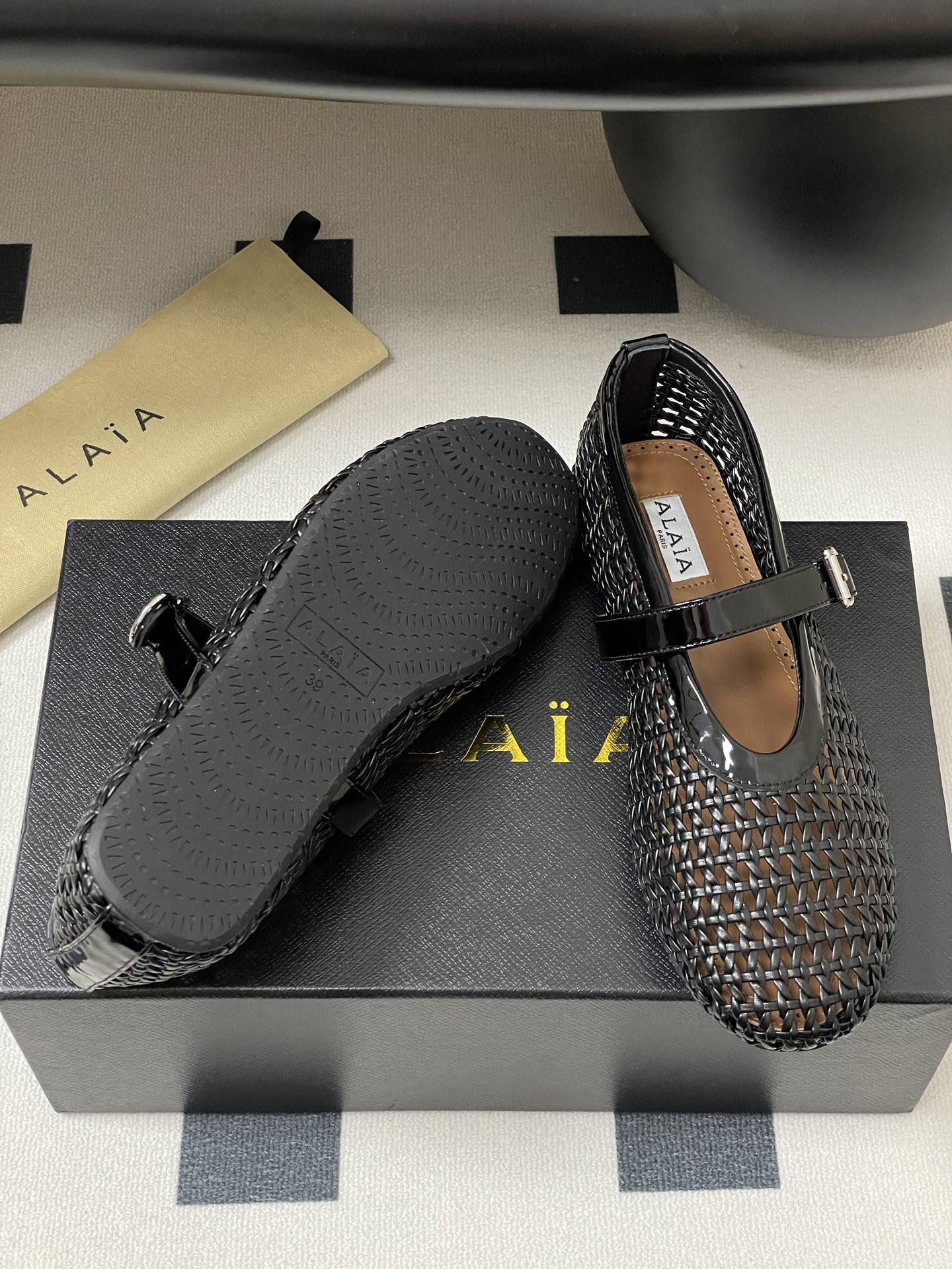 ua alaïa braided ballet flats(cusT0mized size 7-10 days production time)