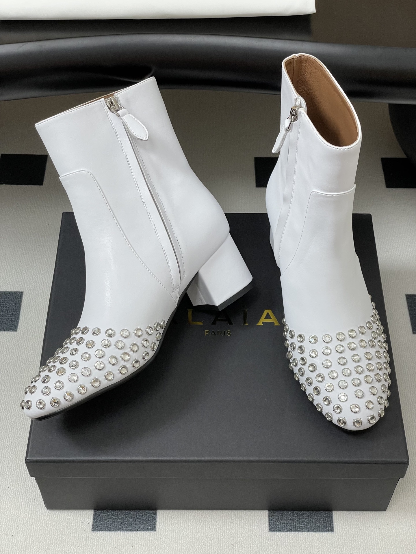 ua a1a1a crystal d1am0nd boots 5.5cm heel(cusT0mized size 7-10 days production time)