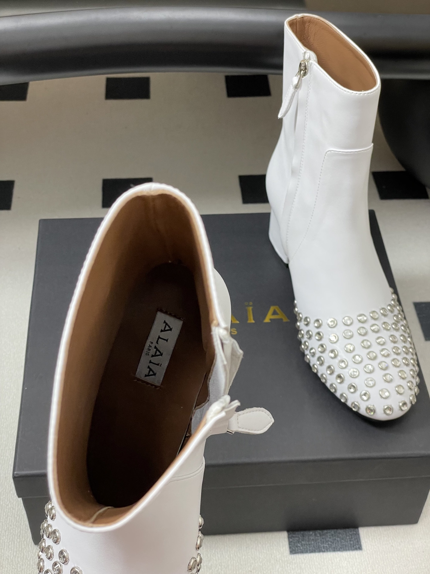 ua a1a1a crystal d1am0nd boots 5.5cm heel(cusT0mized size 7-10 days production time)