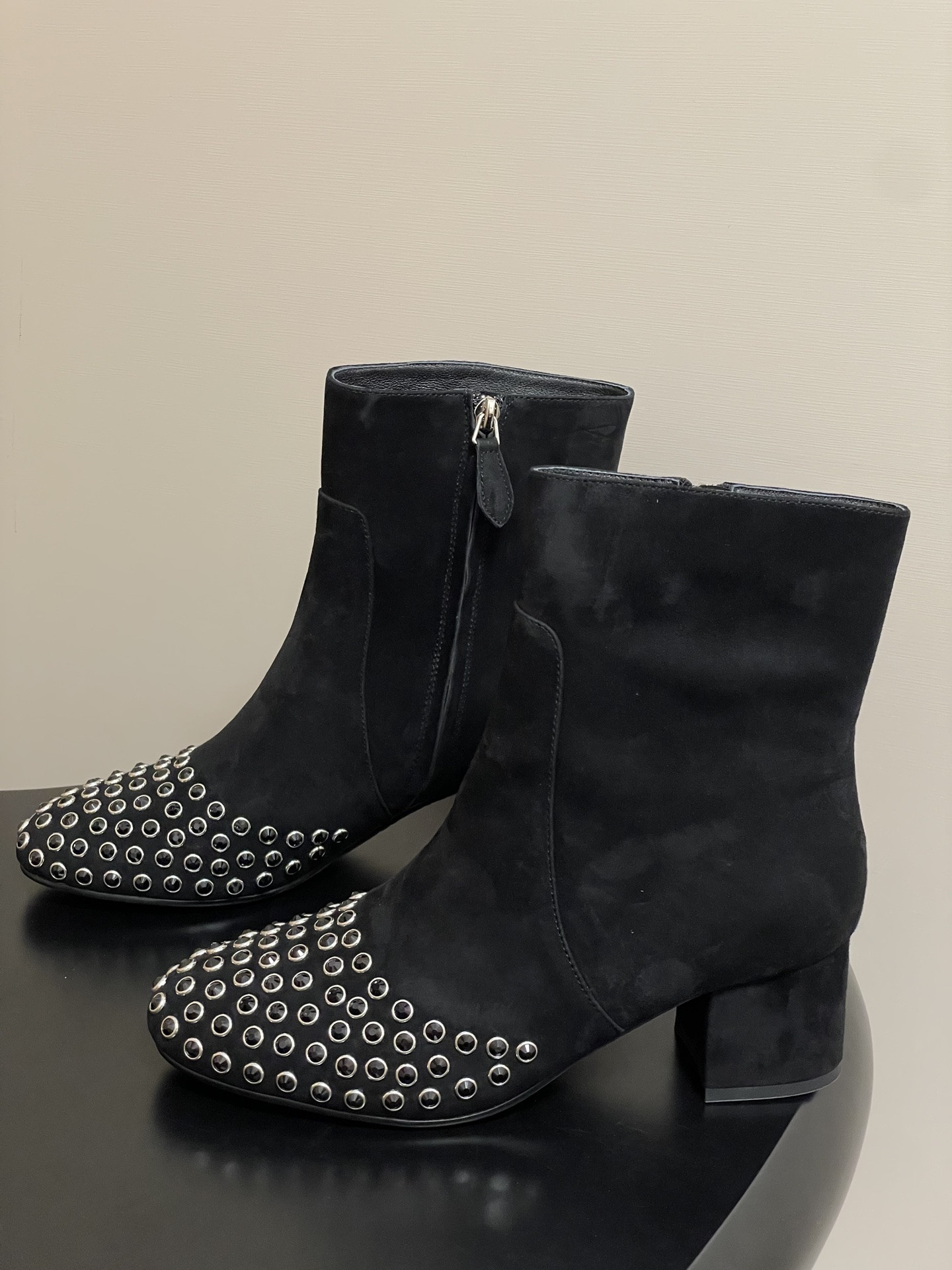 ua a1a1a crystal d1am0nd boots 5.5cm heel(cusT0mized size 7-10 days production time)