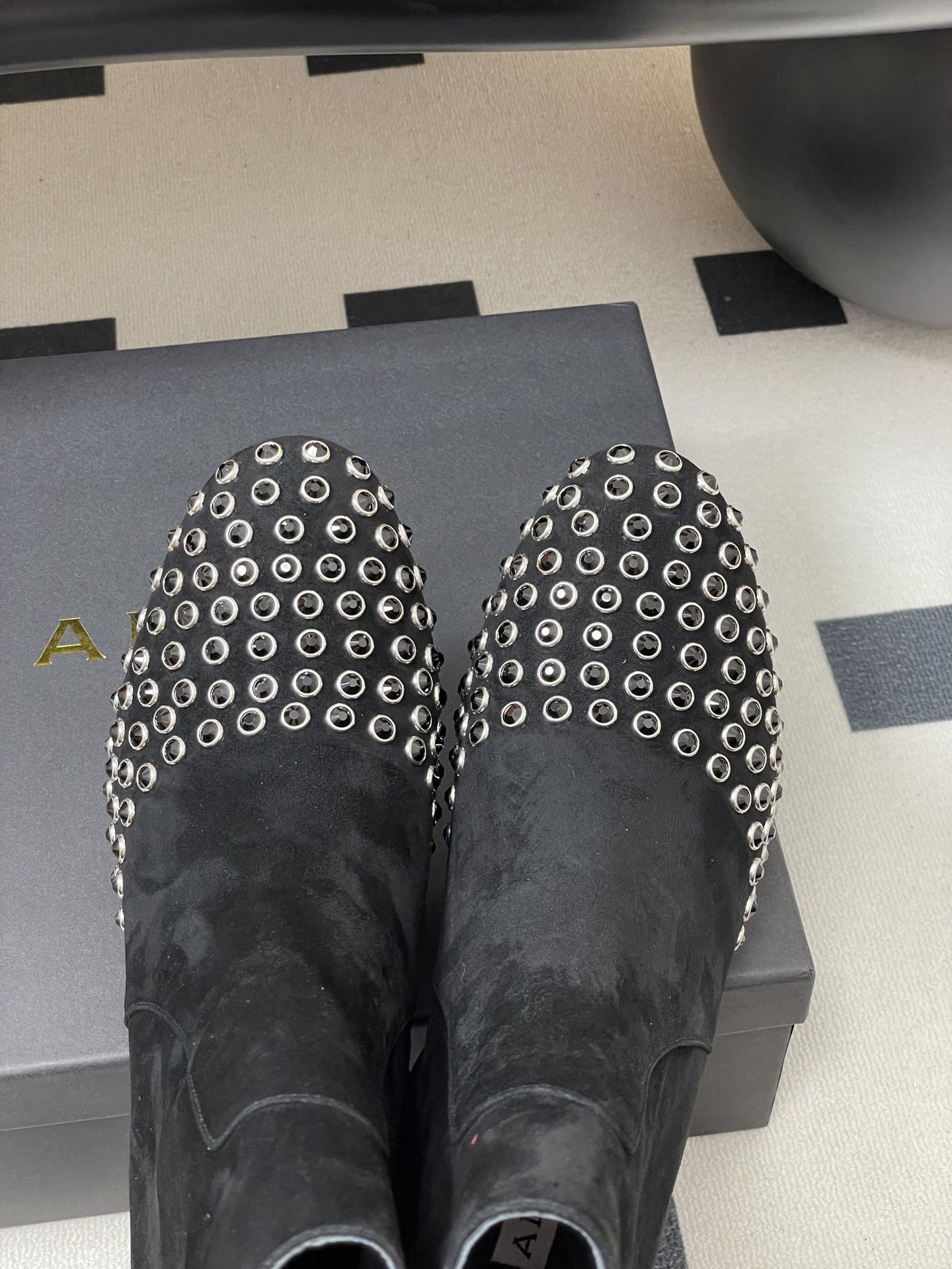 ua a1a1a crystal d1am0nd boots 5.5cm heel(cusT0mized size 7-10 days production time)