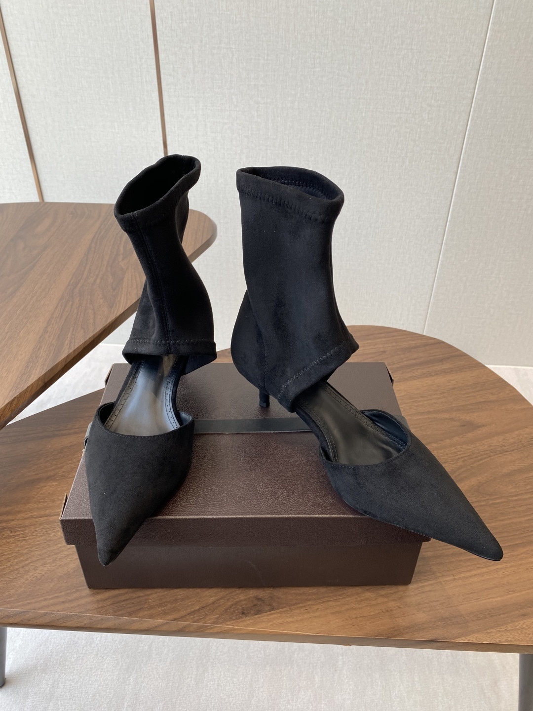 UA A1a1a LOW BOOTS IN STRETCH SUEDE 5.5cm Heel