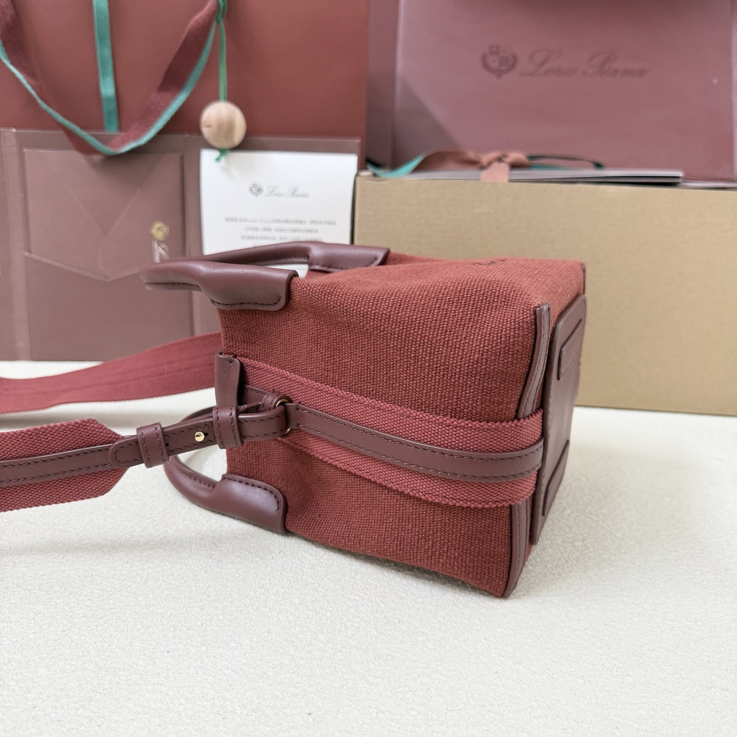 L0r0 P1ana Micro Bale Cotton bag 23x16x14cm