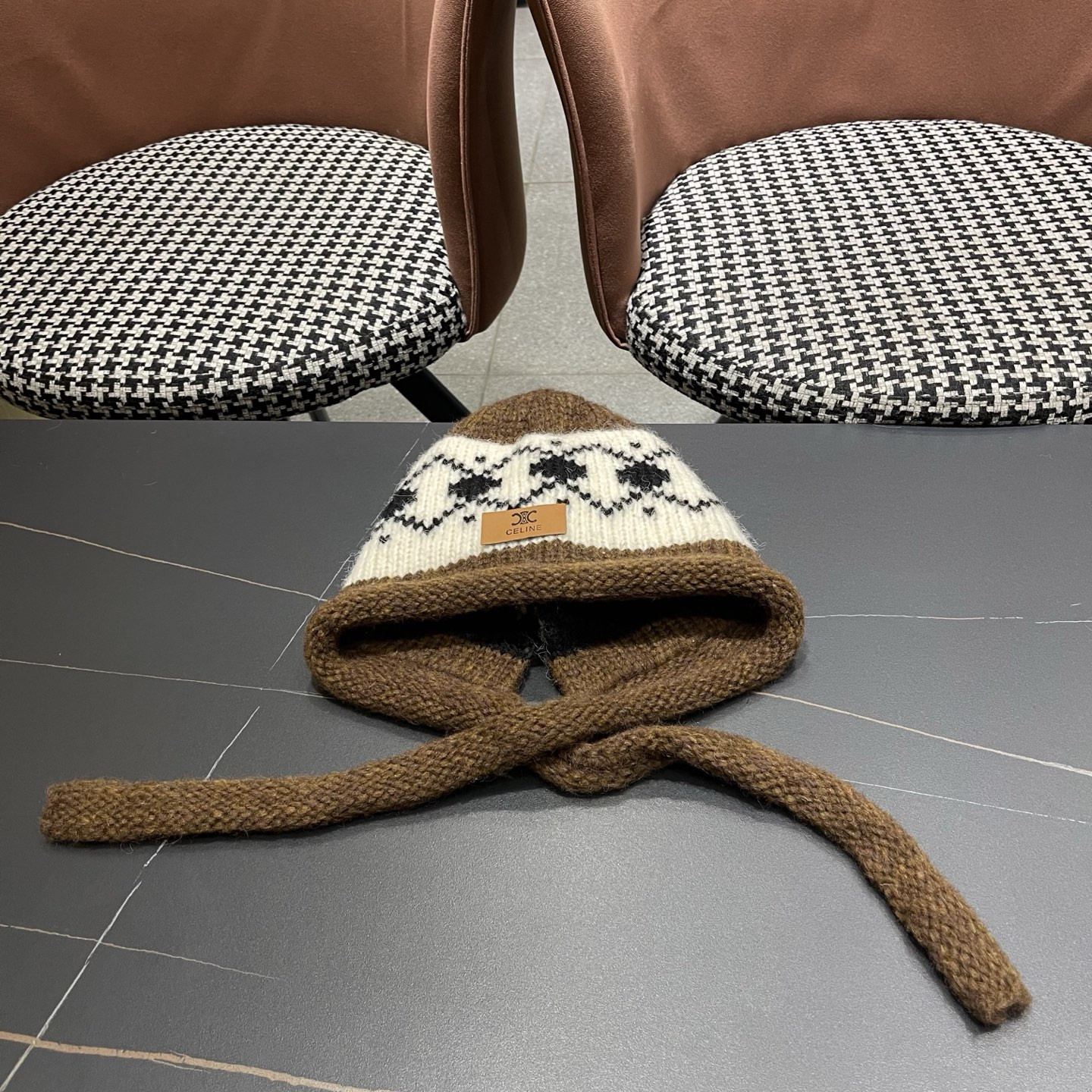 Ce1i*e knit trapper hat