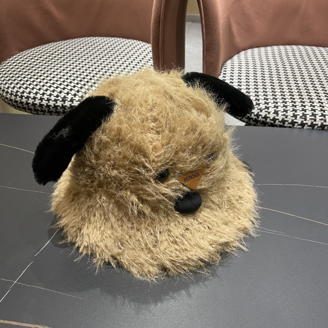 Ba1en*iaga furry dog beanie