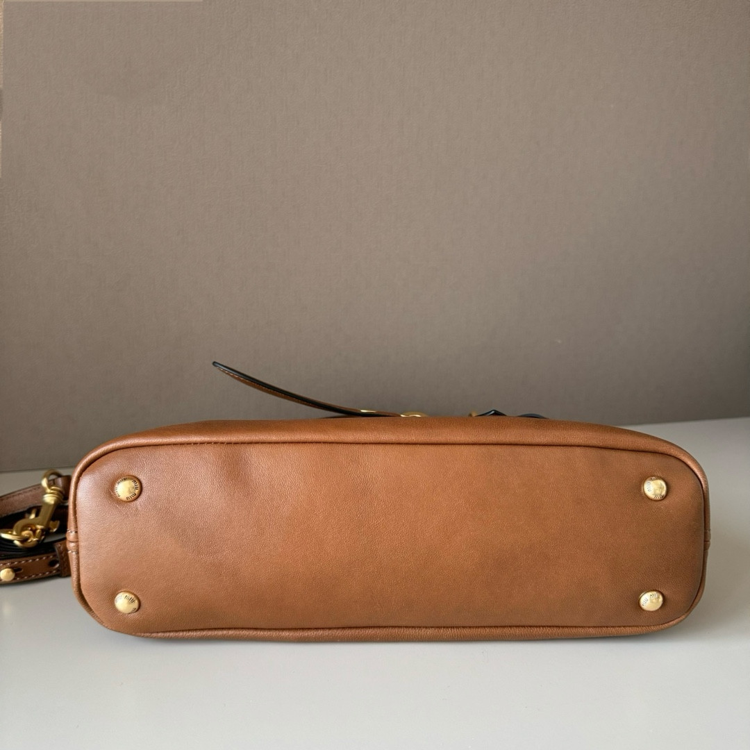 M1v M1v aventure nappa leather handbag 22x30x10cm
