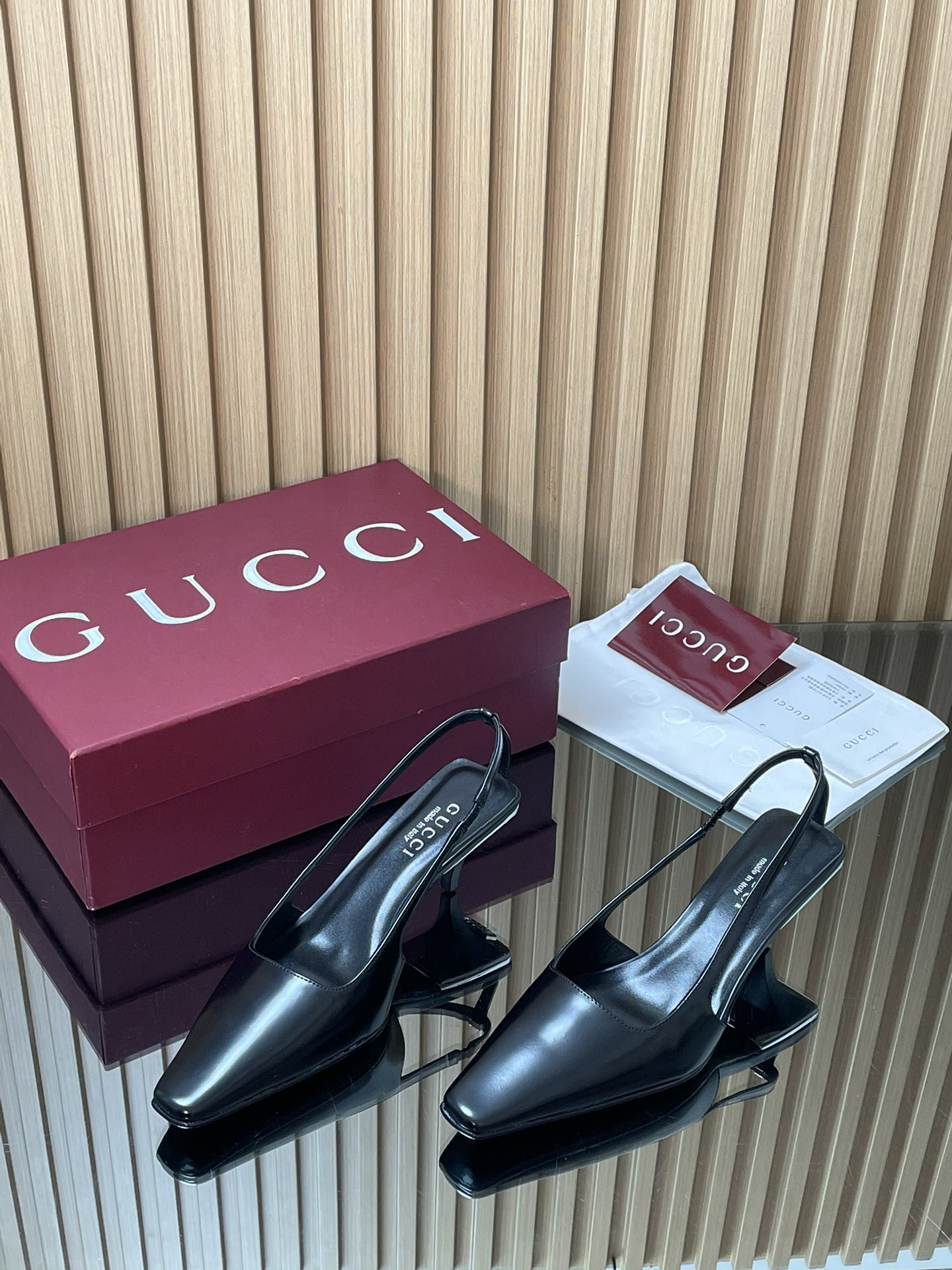 ua Gvc*1 slingback with crystal logo 5.5cm heel
