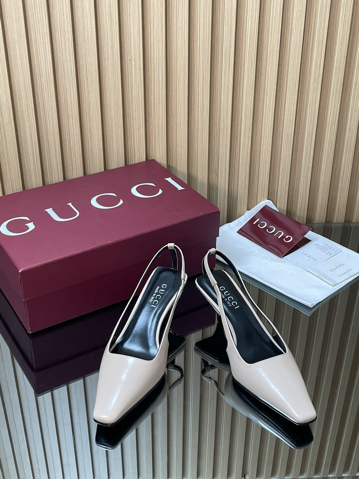 ua Gvc*1 slingback with crystal logo 5.5cm heel