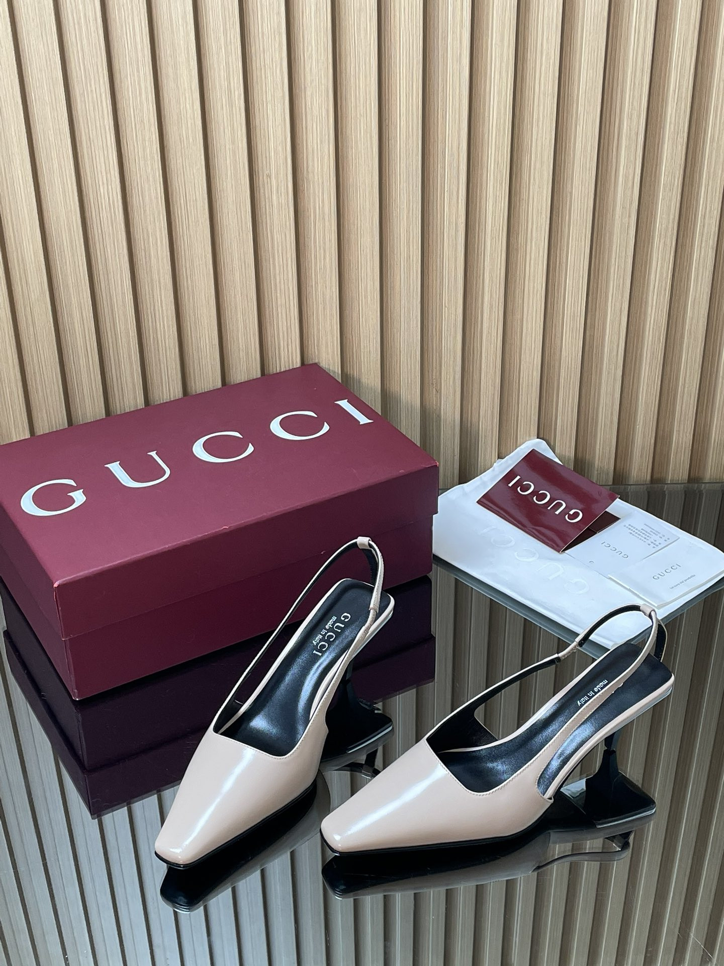 ua Gvc*1 slingback with crystal logo 5.5cm heel