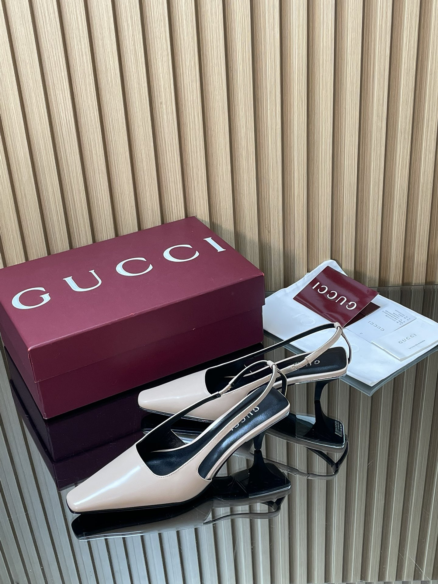 ua Gvc*1 slingback with crystal logo 5.5cm heel