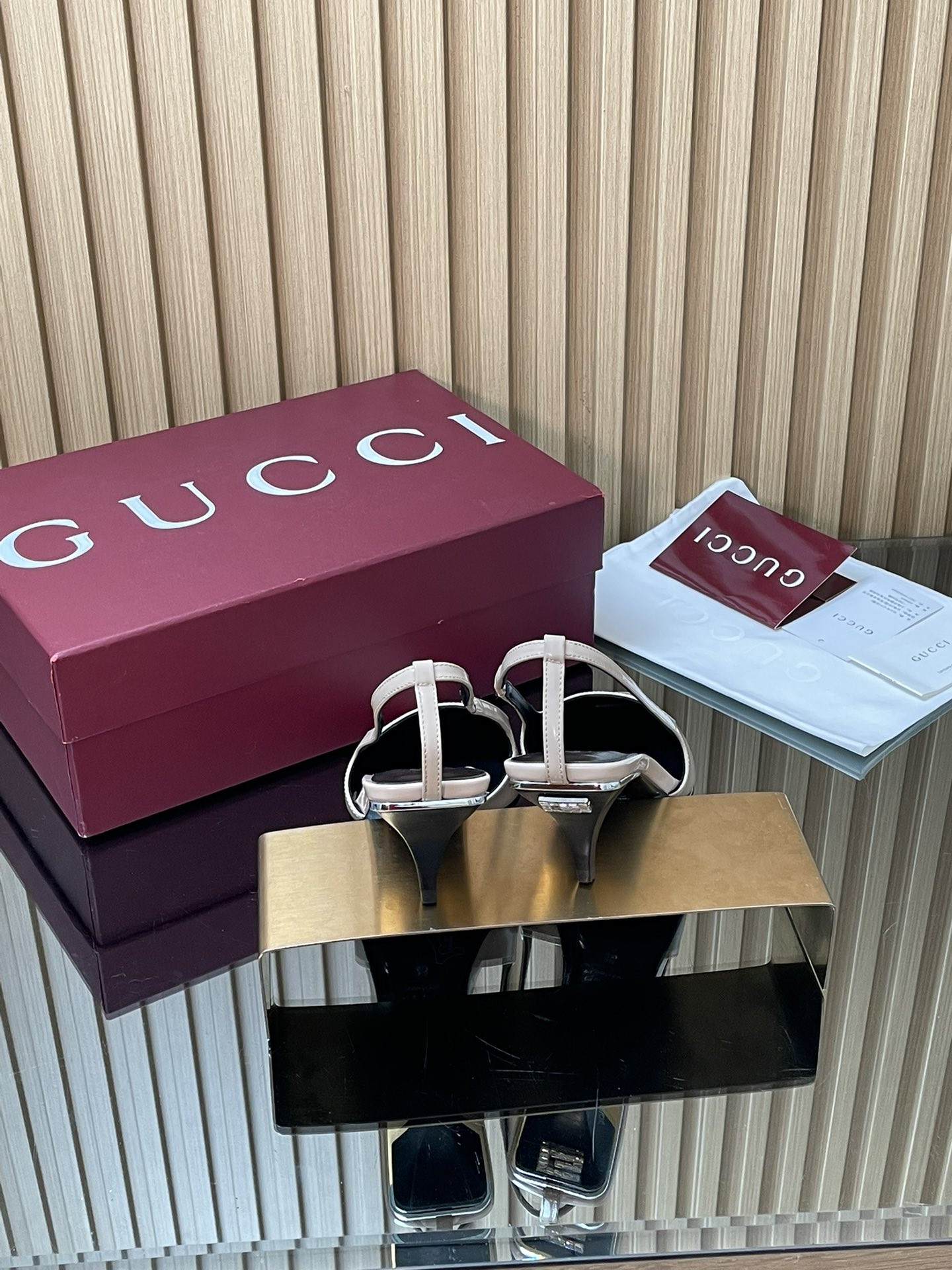 ua Gvc*1 slingback with crystal logo 5.5cm heel