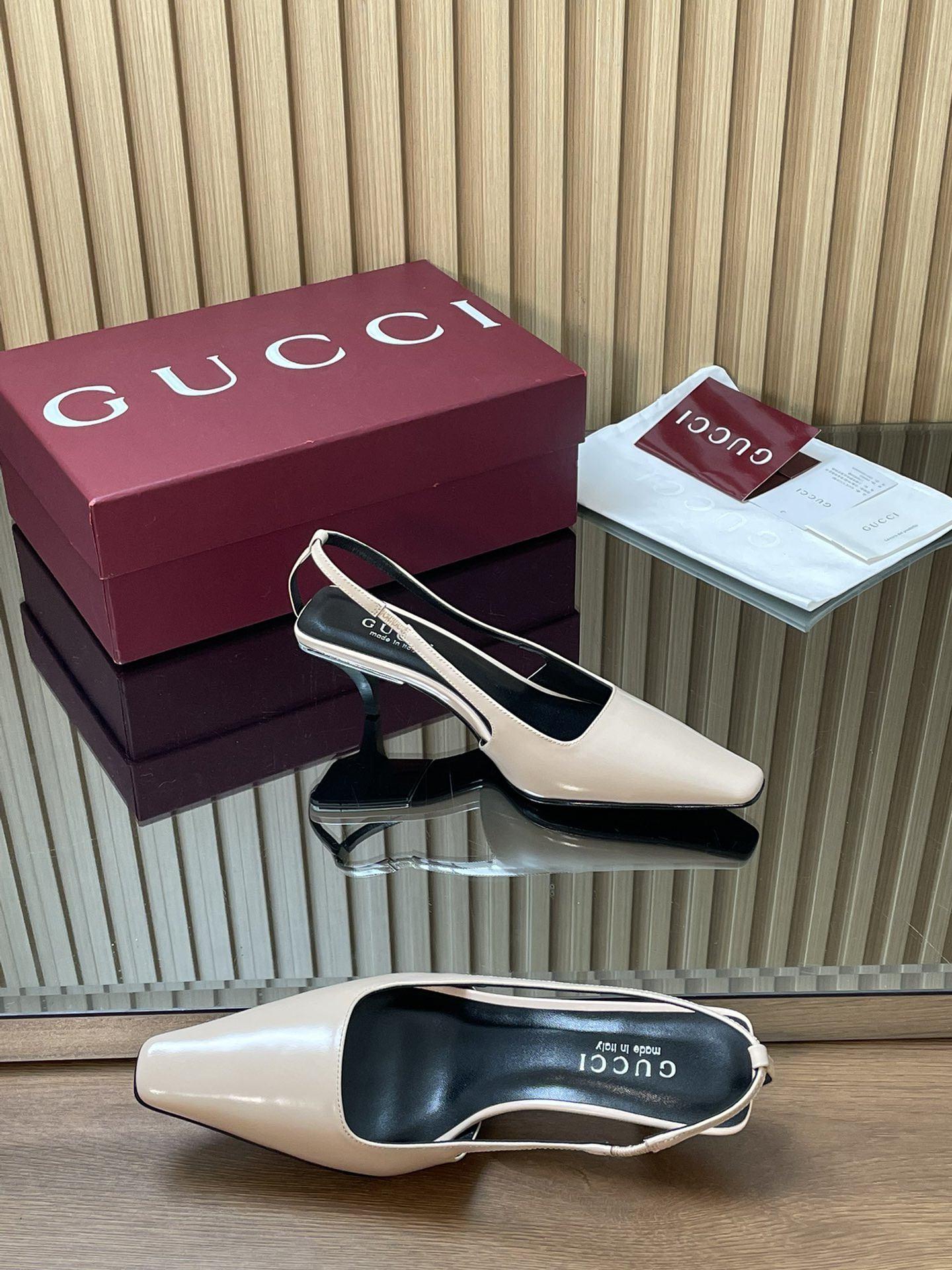 ua Gvc*1 slingback with crystal logo 5.5cm heel