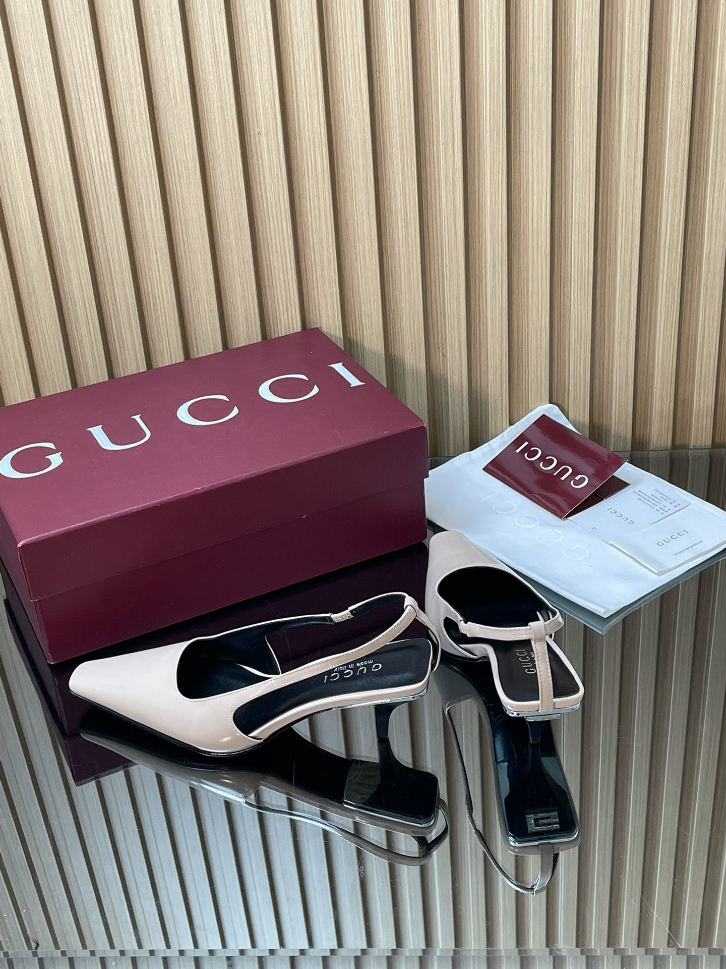 ua Gvc*1 slingback with crystal logo 5.5cm heel