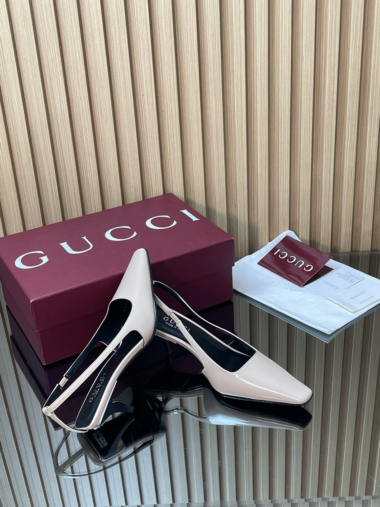 ua Gvc*1 slingback with crystal logo 5.5cm heel