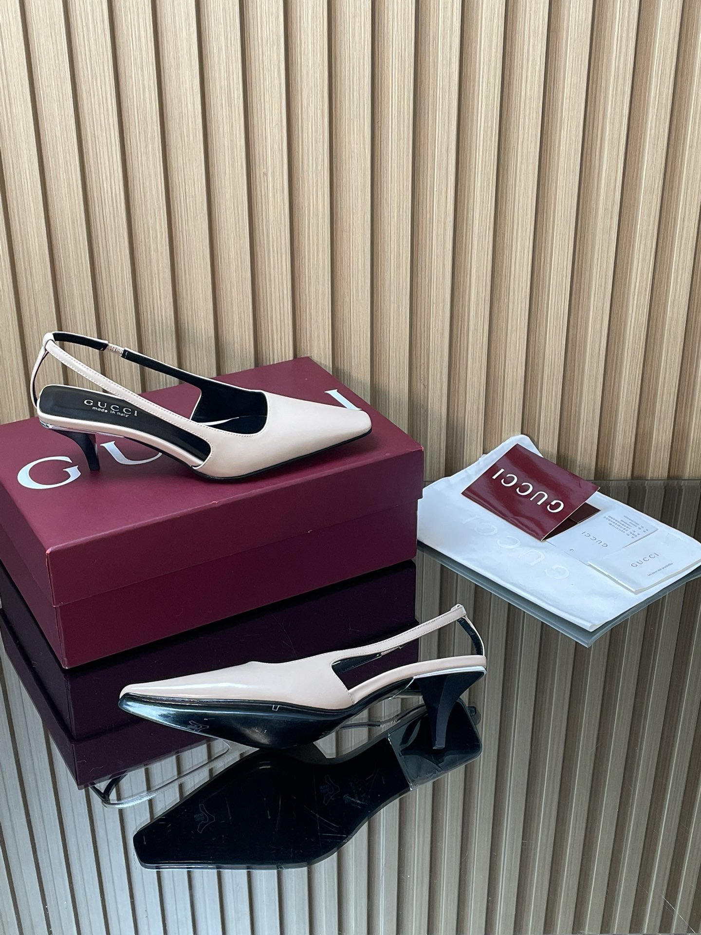 ua Gvc*1 slingback with crystal logo 5.5cm heel