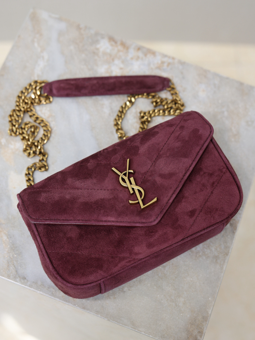 Y51 loulou mini in suede 20x12x5cm