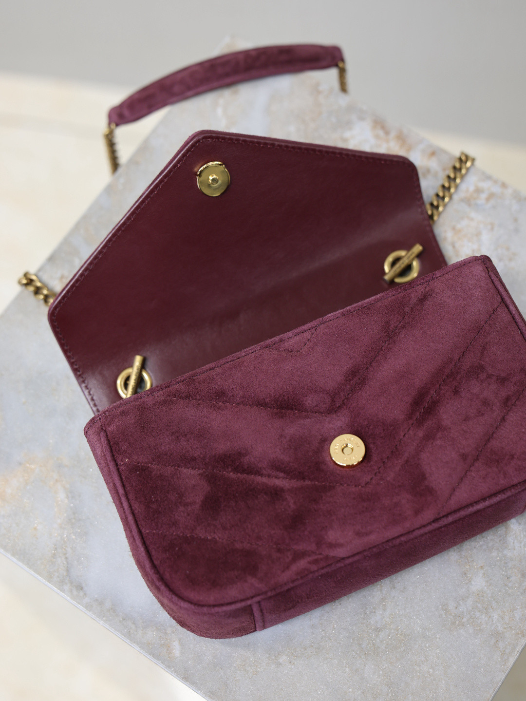 Y51 loulou mini in suede 20x12x5cm