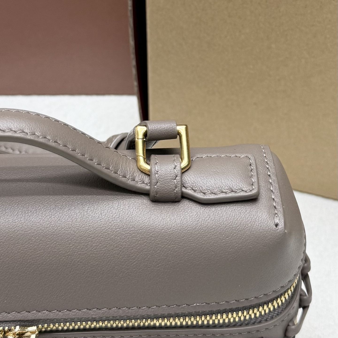 L0r0 P1ana extra pocket l19 wicker bag 19 x 11.5 x 7cm