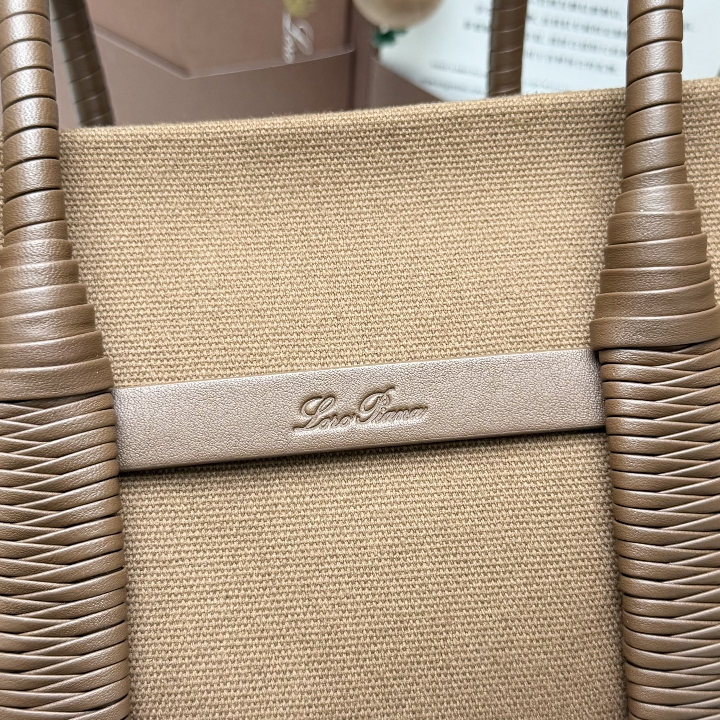 L0r0 P1ana small ghiera shopper 28x19x12cm